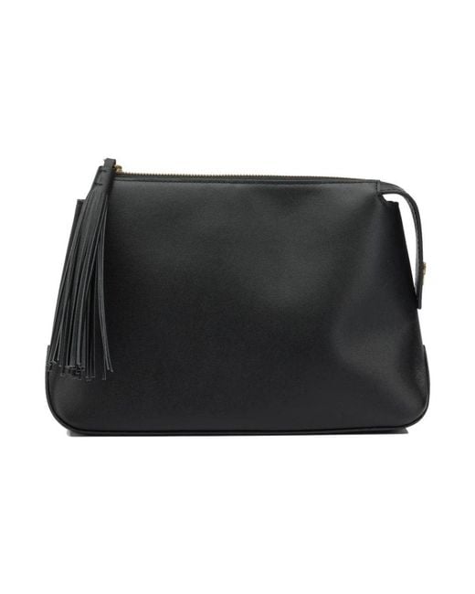 Pinko Black Love Birds Clutch