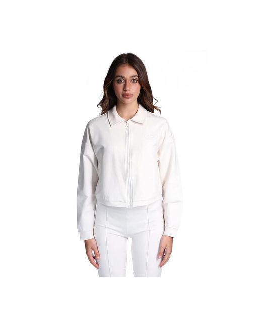 Light Jackets Guess de color White