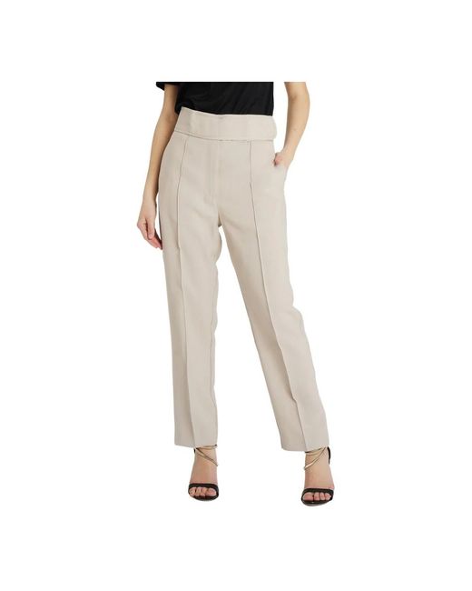 FEDERICA TOSI Natural Straight Trousers