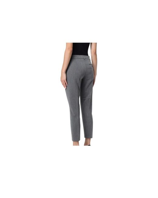 Liu Jo Gray Cropped Trousers