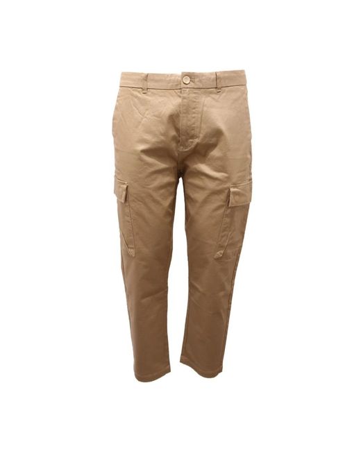 Scotch & Soda Cargo Fave Regular Tape Fit Broek in het Natural voor heren