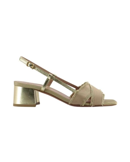 Roberto Festa Metallic High Heel Sandals