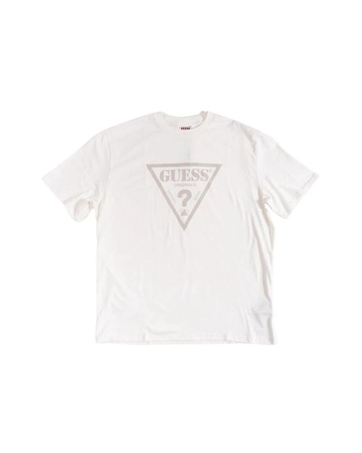 Guess White T-Shirts for men