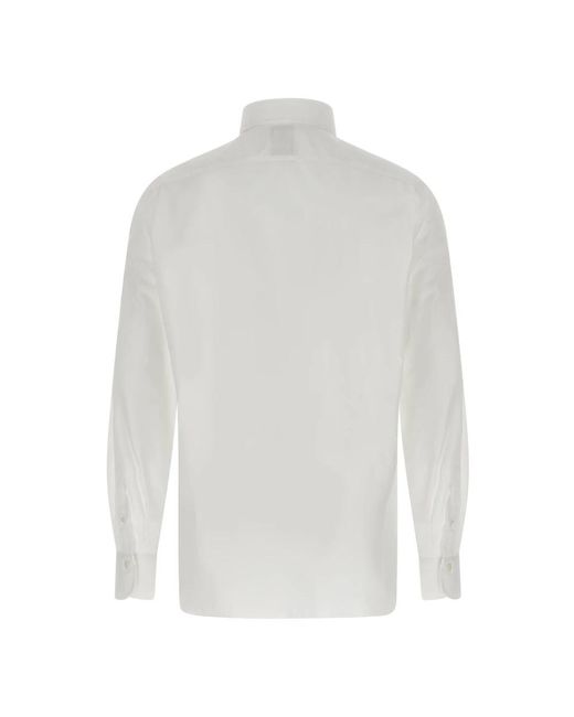 Finamore 1925 White Formal Shirts for men