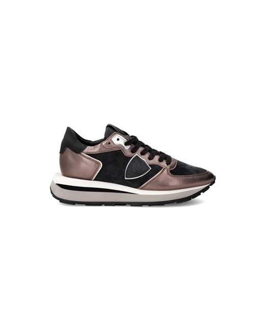 Philippe Model Schoenen ,Veelkleurig ,Katoen Tropez Sneakers in het Black