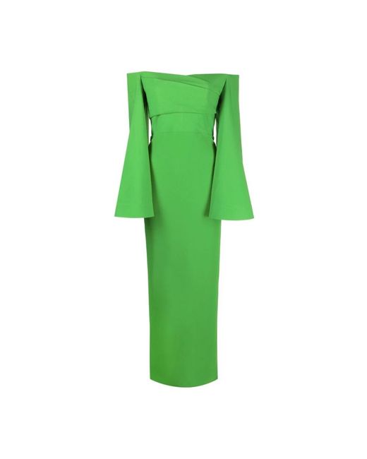 Solace London Green Eliana Maxi Dress
