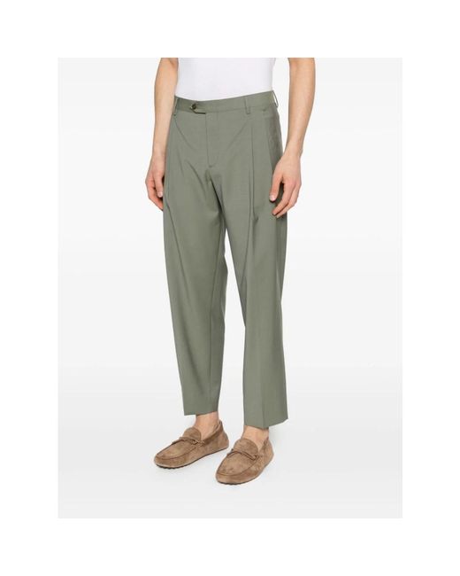 BRIGLIA Gray Suit Trousers for men