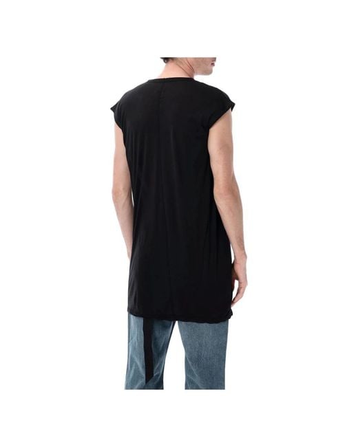 Rick Owens Black Sleeveless Tops for men
