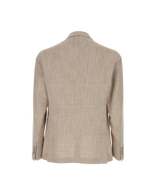 Tagliatore Single-Breasted Jacket in het Natural voor heren