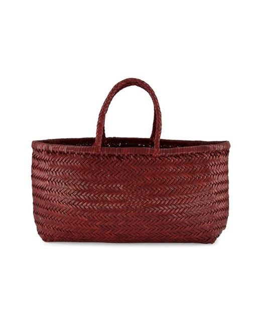 Dragon Diffusion Rode Leren Tote Tas in het Red