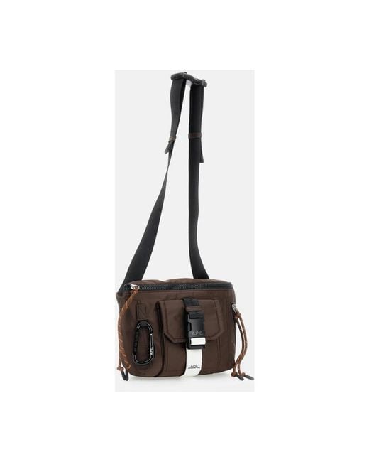 A.P.C. Brown Cross Body Bags for men