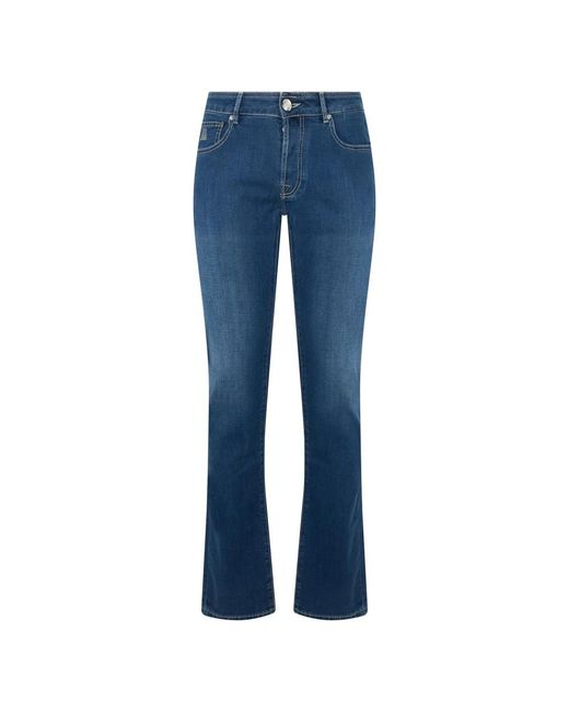 Moorer Straight Jeans in het Blue