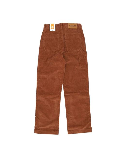 Timberland Brown Straight Trousers for men