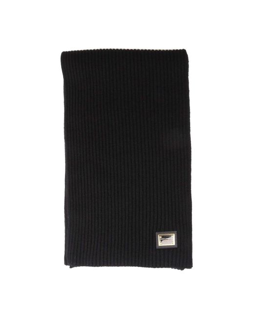 Dolce & Gabbana Black Winter Scarves for men