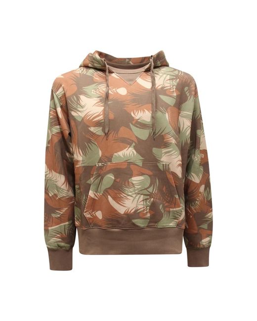 Moschino Hoodies & Sweatvesten ,Groen ,Katoen Couture Sweatshirt in het Brown voor heren