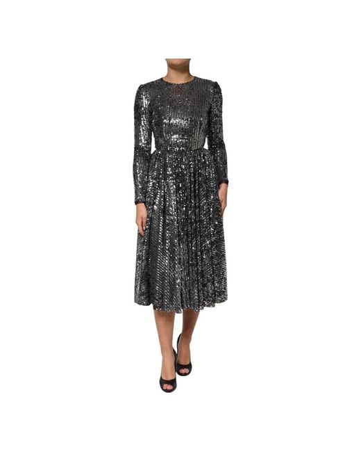 Dolce & Gabbana Black Midi Dresses