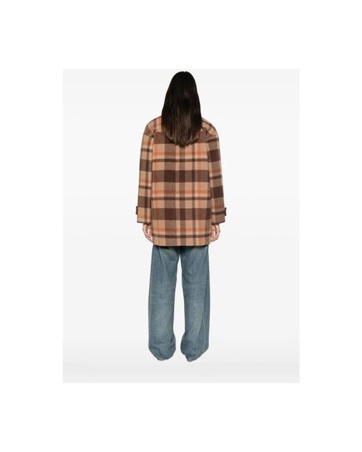 Semicouture Brown Single-Breasted Coats