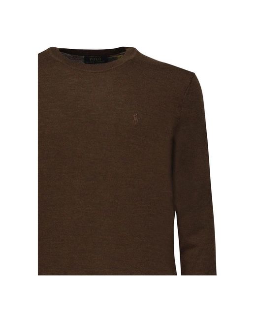 Polo Ralph Lauren Brown Round-Neck Knitwear for men