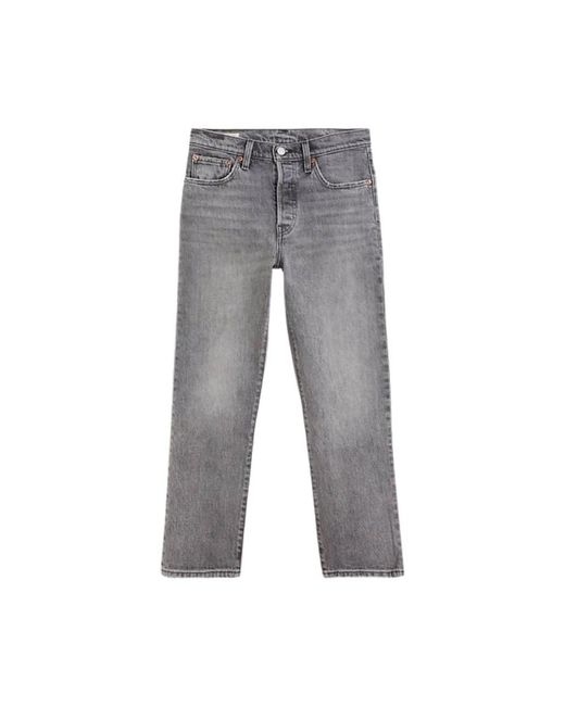 Levi's Straight Jeans in het Gray