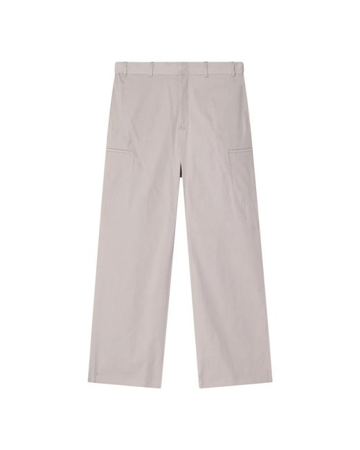 Fendi Gray Straight Trousers for men