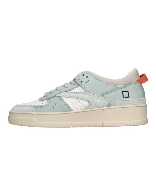 Date Schoenen ,Groen ,Leer Torneo Bicolorbianco-Water Sneakers in het White