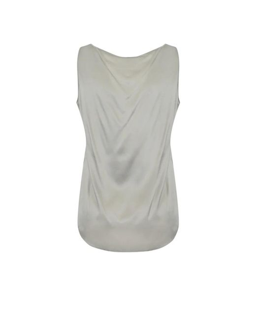 Max Mara Gray Sleeveless Tops