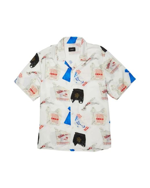 Huf Merida Resort Shirt in het Blue voor heren