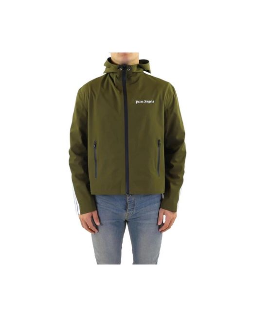 Palm Angels Green Light Jackets for men