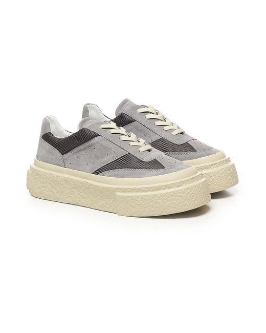 MM6 by Maison Martin Margiela Zilver Filigraan Vetersneakers in het Gray voor heren