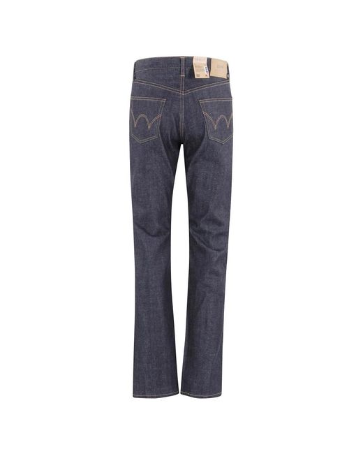 Edwin Jeans ,Zwart ,Katoen Regular Straight Jeans in het Blue voor heren