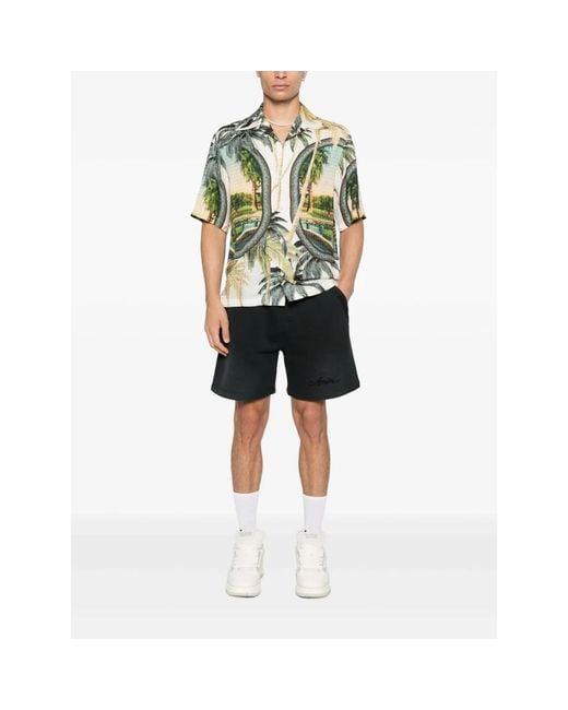 Amiri Green Short Sleeve Shirts for men