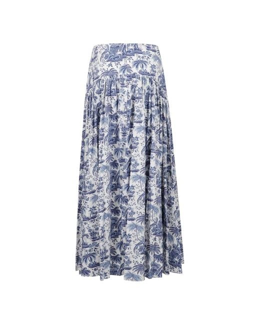 Staud Blue Midi Skirts
