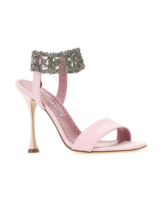 Manolo Blahnik Pink High Heel Sandals