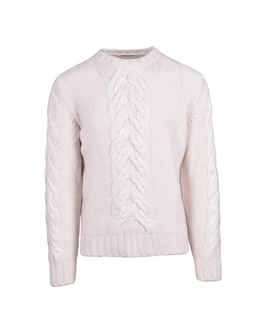 Kangra Pink Round-Neck Knitwear for men