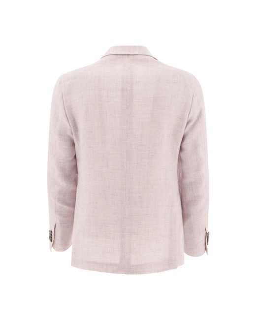 Tagliatore Herrenbekleidung Jacke Lila Ss25 in Pink für Herren