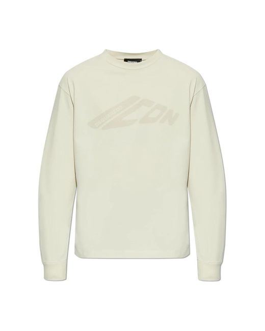 DSquared² White Long Sleeve Tops for men