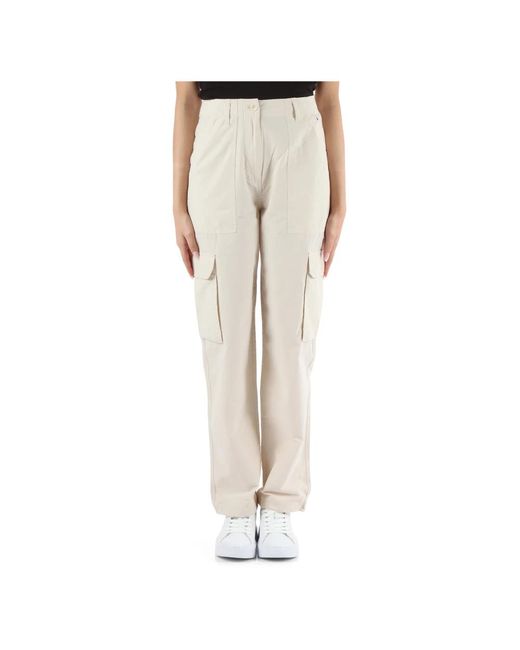 Pantaloni cargo in misto cotone di Tommy Hilfiger in Natural