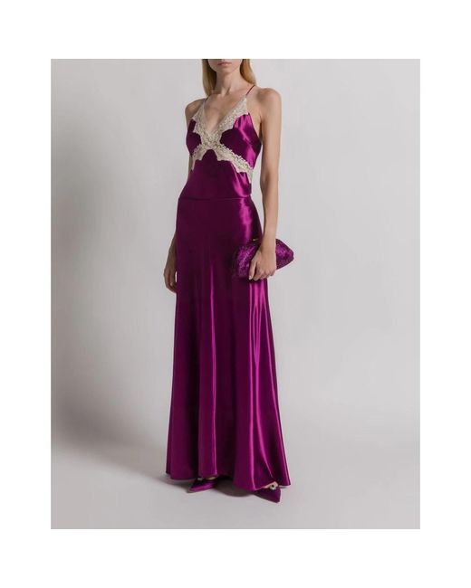 Alberta Ferretti Purple Maxi Skirts