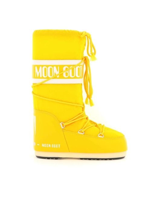 Moon Boot Yellow Winter Boots