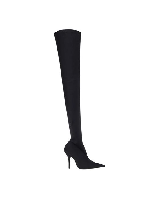 Balenciaga Black Over-Knee Boots
