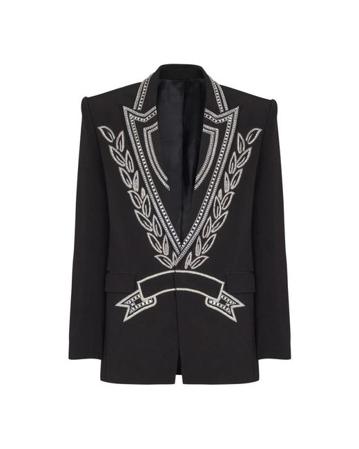 Balmain Blazers in het Black voor heren