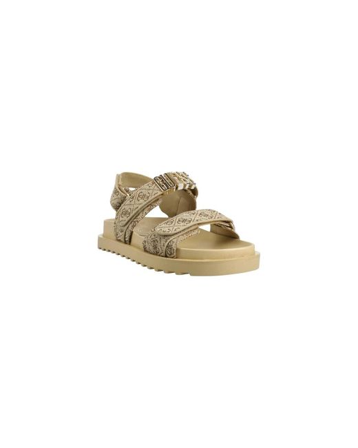 Guess Metallic Flat Sandals