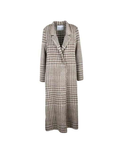 Single-Breasted Coats di Forte Forte in Gray