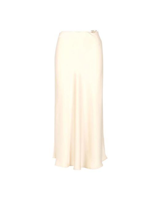 Midi Skirts SIMONA CORSELLINI de color Natural