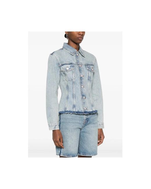 7 For All Mankind Blue Denim Jackets