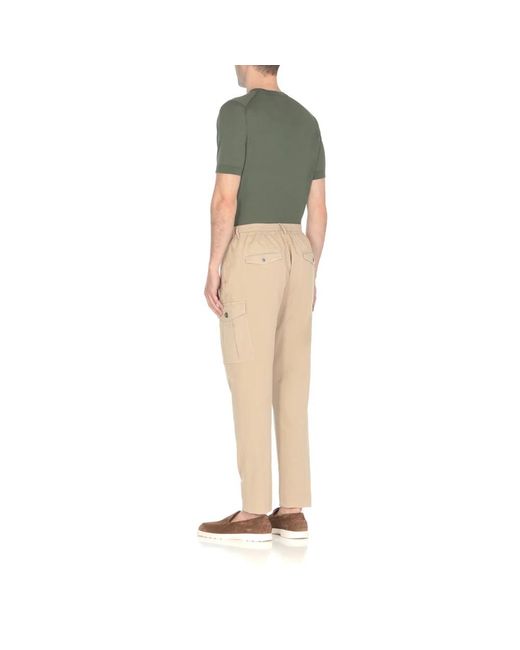 Peserico Slim-fit trousers in Natural für Herren