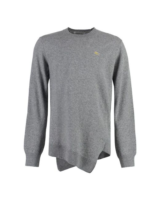 Comme des Garçons Lacoste x cdg wollpullover in Gray für Herren