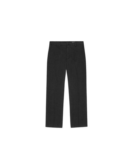 NN07 Black Straight Trousers for men