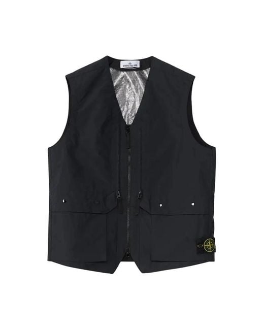 Stone Island Black Waistcoats for men