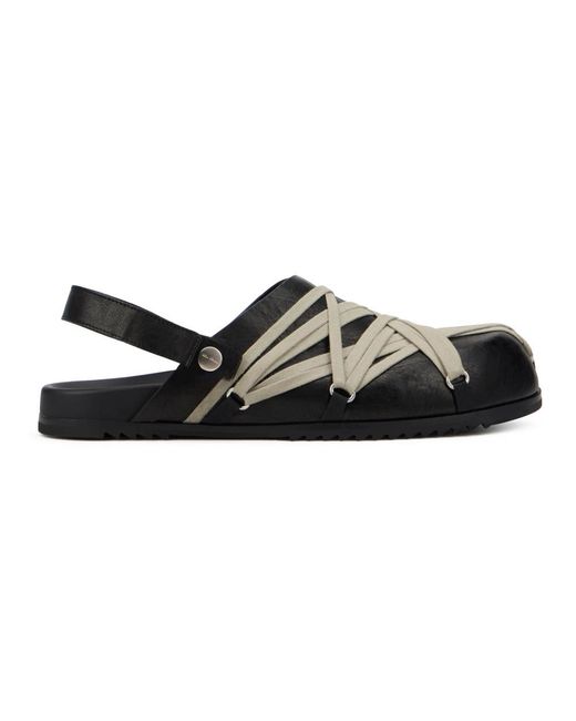 Rick Owens Black Clogs for men